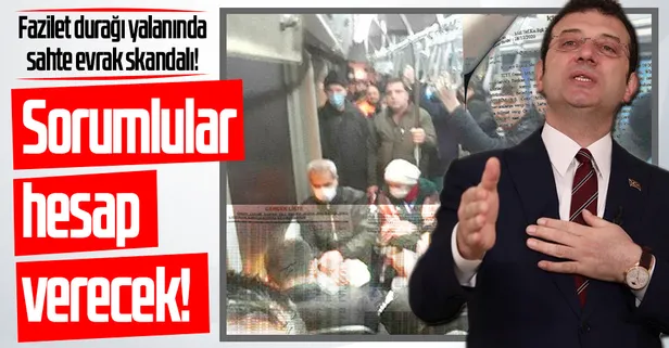 SON DAKİKA: Fazilet durağı yalanında ikinci skandal! İçişleri Bakanlığından CHP'li İBB Başkanı İmamoğlu'na sahte evrak soruşturması
