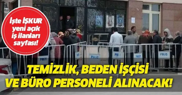 İŞKUR yeni açık iş ilanlarını yayınladı