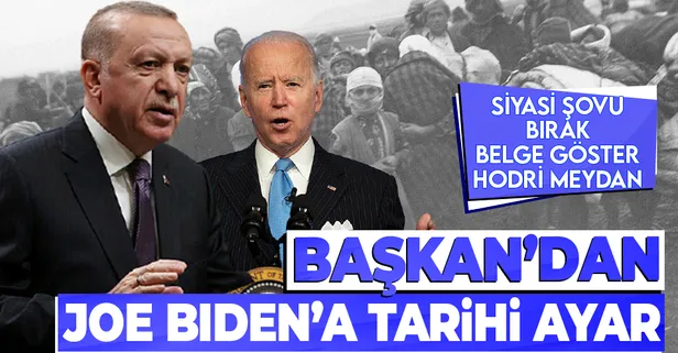 Başkan Erdoğan'dan ABD Başkanı Joe Biden'ın 'soykırım' iddialarına çok sert cevap