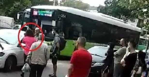 Kadın sürücü hemcinsine dehşeti yaşattı