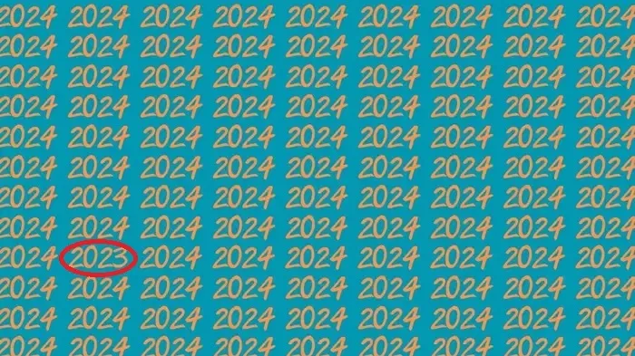 2024'lerin arasına gizlenmiş 2023'ü hadi bulun bakalım! 3 saniyede görenler zeka küpü! Görsel zeka testi-4