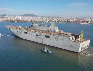 SON DAKİKA: İlk yerli savaş uçak gemisi TCG Anadolu denizde
