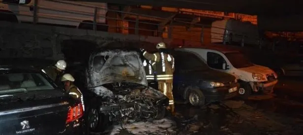Şişli’de 4 araçta kundaklama şüphesi