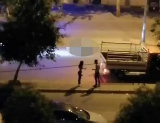 Genç kıza sokak ortasında darp!