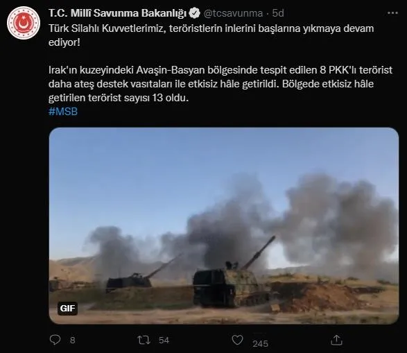 Pençe Kaplan harekat bölgesinde 13 PKK'lı terörist etkisiz hale getirildi-1