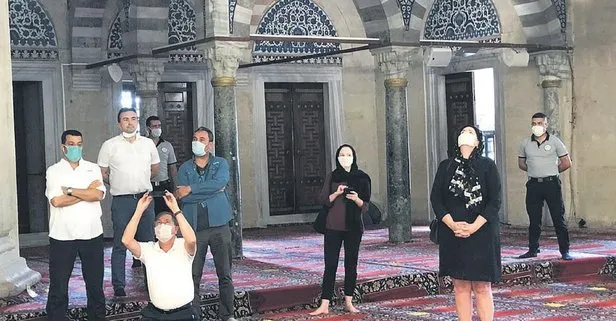 ABD’nin Ankara Büyükelçisi David Satterfield, Ayasofya’nın ardından Selimiye Camii’ne de hayran kaldı