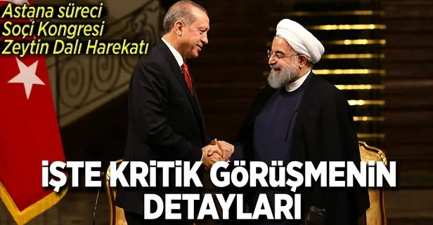 Cumhurbaşkanı Erdoğan Ruhani ile görüştü