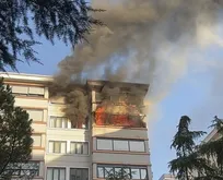 Kadıköy’de 8 katlı binada yangın paniği!