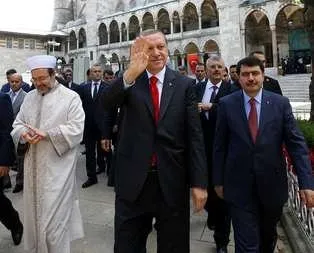 Cumhurbaşkanı Erdoğan’a tezahürat