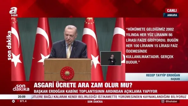 Başkan Erdoğan: Cumhurbaşkanı ödeneği maddesi kanun metninden çıkarılsın
