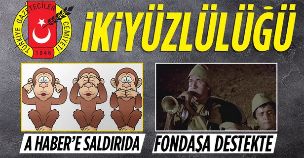 Fondaş medyaya destek çıkarak borazanlık yapan Türkiye Gazeteciler Cemiyeti A Haber ekibine yapılan saldırıyı 3 gün sonra kınayabildi