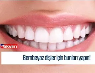 Bunu içerek sadece 2 dakikada dişlerinizi bembeyaz yapın! Diş nasıl beyazlar?