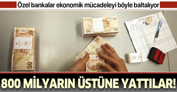 Özel bankalardan koronavirüsle ekonomik mücadele sürecine balta!