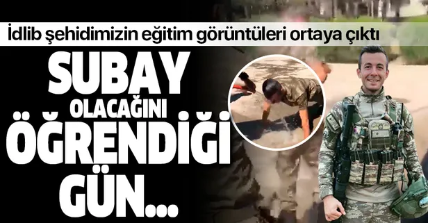 İdlib şehidi Mustafa Bayrakdar'ın eğitim görüntüleri ortaya çıktı