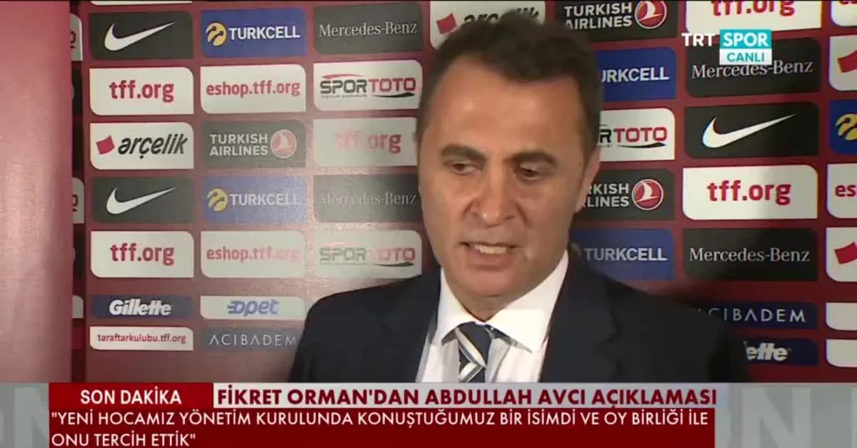 Fikret Orman: Abdullah Avcı hayırlı olsun