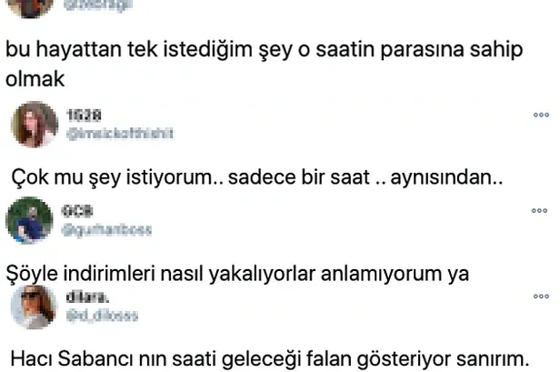 Hacı Sabancı'nın indirimden aldığı milyonluk saati sosyal medyada olay oldu! 'Geleceği falan gösteriyor herhalde'-25