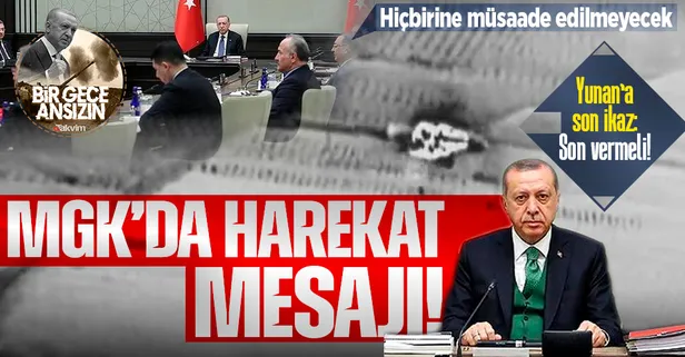 MGK sonrası harekat mesajı: Hiçbirinin varlığına müsaade edilmeyecek!