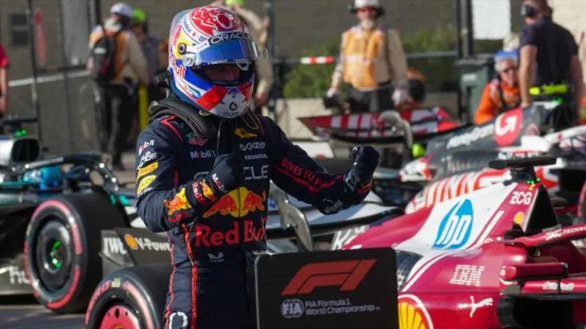 Amerika GP'de kazanan Max Verstappen