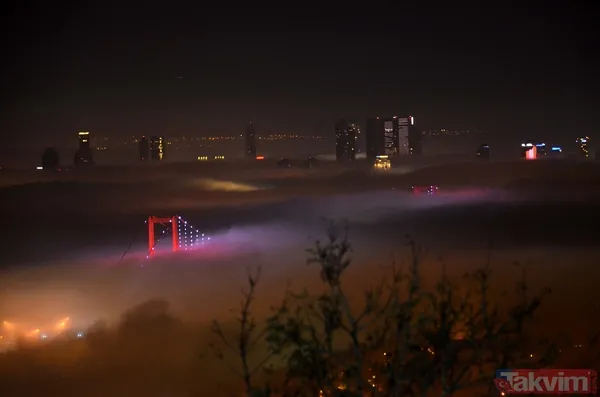 SON DAKİKA: İstanbul sis durumu! Megakent sis altında kayboldu - 14