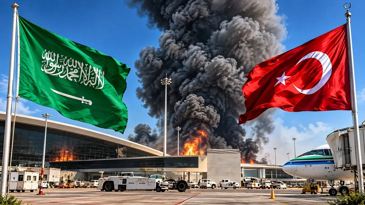 Riyad'daki havalimanı saldırısına Türkiye'den peş peşe tepkiler: "En güçlü şekilde lanetliyoruz"