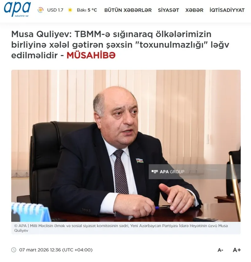 kardeslige-nifak-berat-albayrak-ve-turkuvaz-medyaya-xlaqsiz-iftira-israile-toz-kondurmayan-guliyev-sahnede-1772965995553.jpeg Kardeşliğe nifak! Berat Albayrak ve Turkuvaz Medya'ya "Əxlaqsız" iftira! İsrail'e toz kondurmayan Guliyev sahnede-1