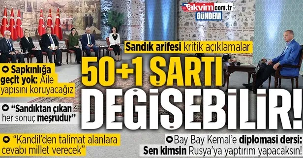 Başkan Erdoğan’dan tarihi seçim öncesi kritik açıklamalar! Bay Bay Kemal’e diplomasi dersi: 50+1 şartı değişebilir mesajı