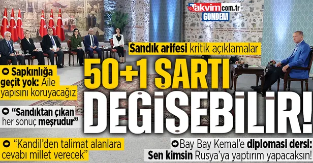 Başkan Erdoğan'dan tarihi seçim öncesi kritik açıklamalar! Bay Bay Kemal'e diplomasi dersi: "50+1 şartı değişebilir" mesajı