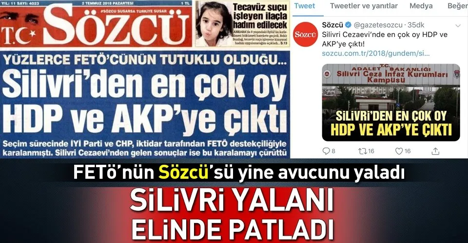 Sozcu Nun Silivri Yalani Elinde Patadi Takvim