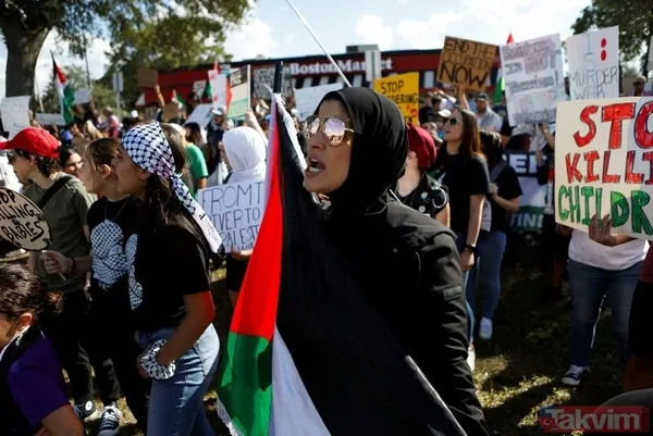 Dünya 'Katil İsrail' diyor! Orta Doğu'dan Asya'ya Avrupa'dan ABD'ye milyonlarca kişiden Filistin'e destek - 39