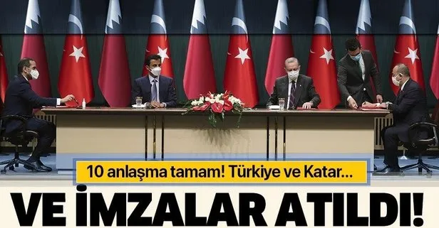 Başkan Erdoğan ve Katar Emiri El Sani Ankara’da bir araya geldi: 10 önemli anlaşmaya imza atıldı