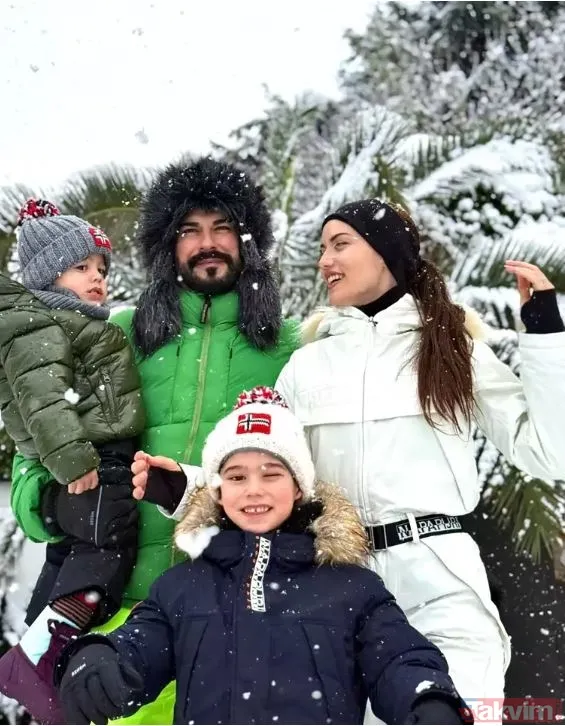 Yasemin Şefkatli ve İdo Tatlıses’in ikizlerinin kar keyfi! İlgi odağı oldular! - 14