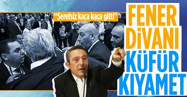 Son dakika: Fenerbahçe Kulübü Yüksek Divan Kurulu toplantısında ortalık karıştı! Hakaretler havada uçuştu