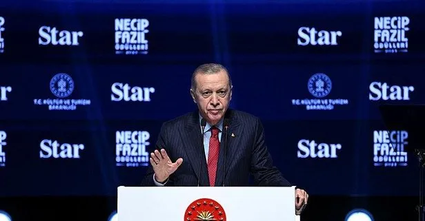Başkan Erdoğan’dan Necip Fazıl Ödülleri programında önemli açıklamalar: Sporun siyasi meze haline getirilmesine izin vermeyiz
