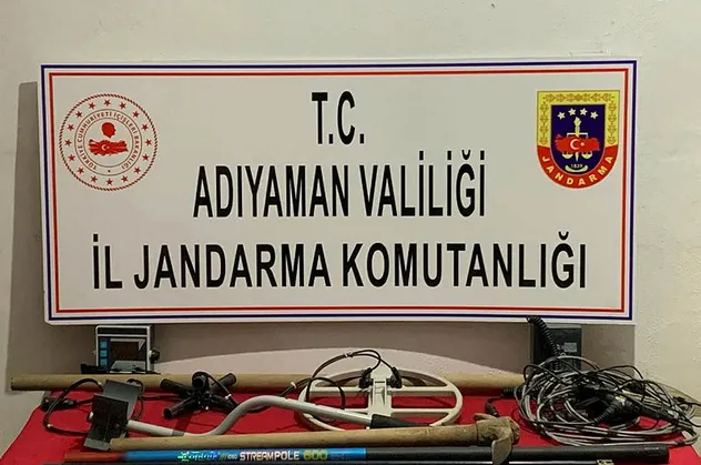 Adıyaman'da kaçak kazı operasyonu: 4 gözaltı