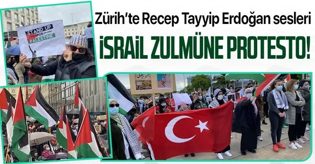 İsviçre’de Siyonist İsrail’in Mescid-i Aksa’ya ve Filistinlilere yönelik saldırıları protesto edildi! Erdoğan sesleri...