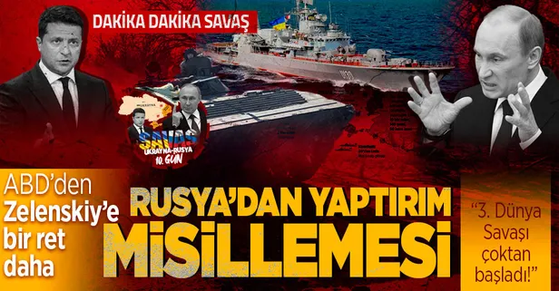 Dakika dakika Rusya Ukrayna savaşı! Putin'den yaptırım misillemesi... ABD ve Ukrayna'dan peş peşe açıklamalar...