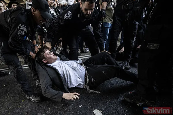 Terör devleti İsrail her geçen gün daha da karışıyor! Ultra Ortodoks Yahudiler (Harediler) yine sokaklara akın etti - 46