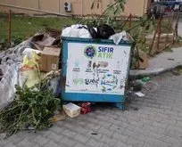 Çanakkale Belediyesi, çöpleri toplamakta