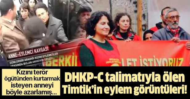 Açlık grevinde ölen DHKP-C'li Ebru Timtik kızı Alev Emir’i terör örgütünden kurtarmaya çalışan anne Güler Emir’e bağırmış!