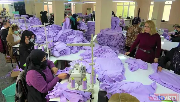 Amasya’da düğün salonu tekstil atölyesi oldu: Şalvar dikiyordu, şimdi 150 kişiye istihdam planı kuruyor - 6