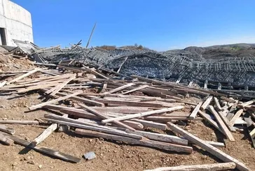 Ankara’da inşaat çöktü!