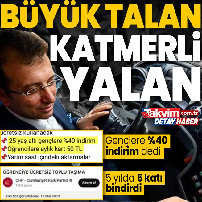 İmamoğlu Gençlere ulaşımda %40 indirim dedi, 5 yılda 5 katı zam bindirdi! İETTde aylık 100 milyon TLlik talan katmerli yalan
