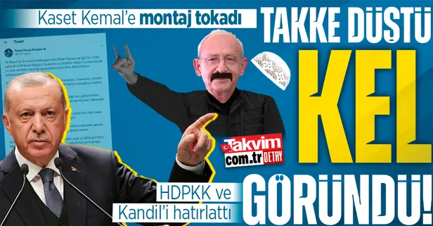 Başkan Erdoğan'dan Kılıçdaroğlu'na 'montaj' yanıtı! HDPKK ve Kandil'i hatırlattı: Takke düştü, kel göründü, rezillikler ortaya saçıldı
