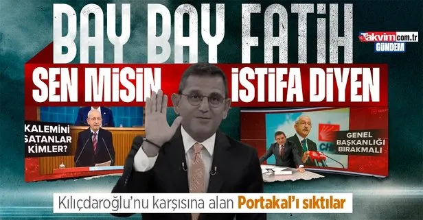 Kemal Kılıçdaroğlu’nun istifası isteyen Fatih Portakal’ın ipini çektiler! Seyircilere veda konuşması