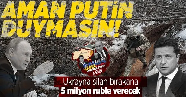 Rusya’nın askeri hareket yaptığı Ukrayna’dan yeni hamle! Silah bırakan Rus askerine 5 milyon ruble verilecek