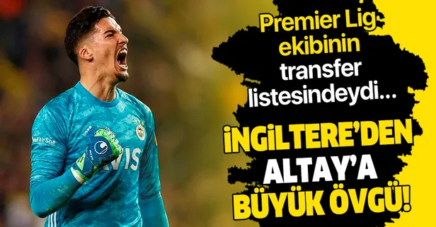 Altay Bayındır’a büyük övgü! "Stili De Gea'ya benziyor"