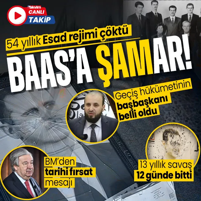 CANLI | Esad rejimi düştü! Sığınmacılara geri dönün çağrısı... Suriyeliler Şama akın ediyor