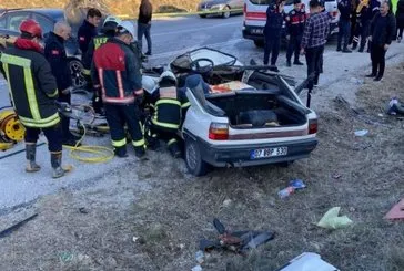 Kütahya’da feci kaza: 1 ölü 3 yaralı!