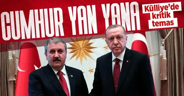 ’Cumhur’ zirvesi! Başkan Erdoğan, BBP Genel Başkanı Mustafa Destici’yi kabul etti