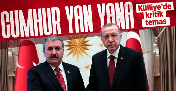 'Cumhur' zirvesi! Başkan Erdoğan, BBP Genel Başkanı Mustafa Destici'yi kabul etti